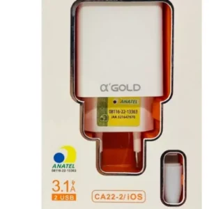 Carregador Gold iPhone Fonte + USB 3.1 rápido