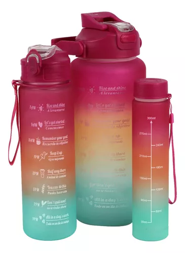 Kit 3 Garrafas Motivacional Para Academia e Escolas - Imagem 4