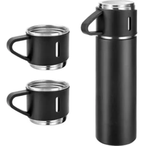 Kit Garrafa Térmica Café Com 3 Xícaras