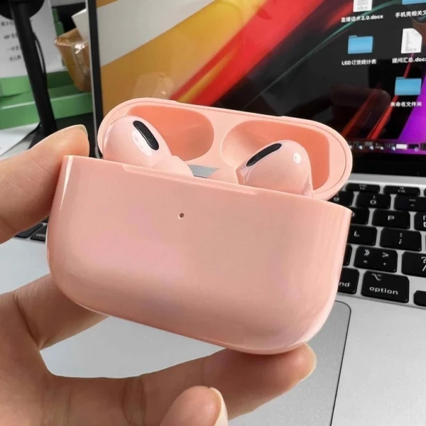 Fone ouvido s/fio Air Pods Pro 3 - Rosa - Image 2